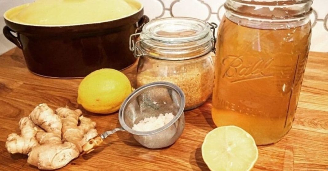 ginger garlic apple cider vinegar honey lemon juice