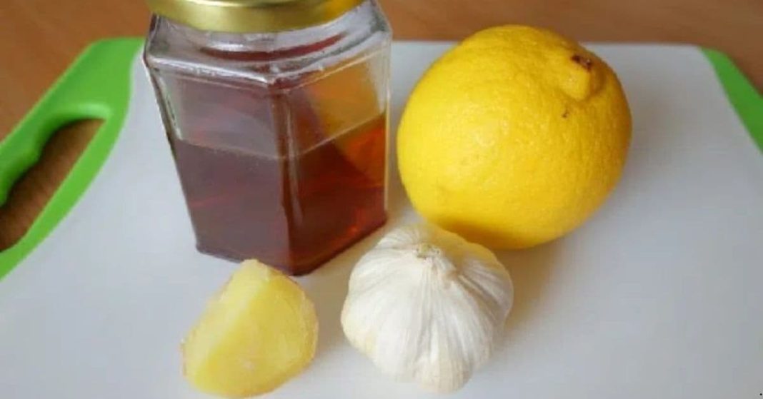 janjafili limoni niori tafli ginger, garlic, lemon, honey